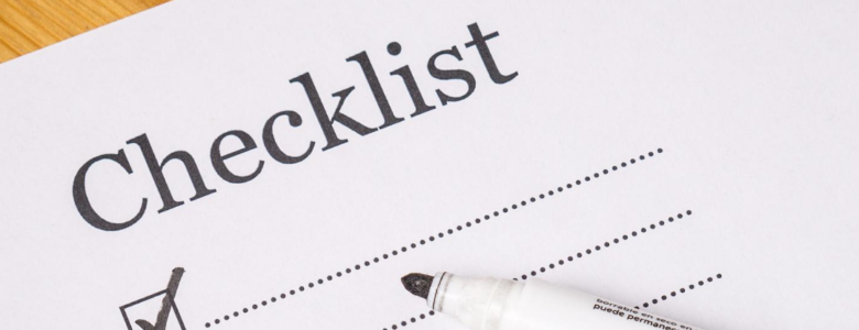 A blank checklist to write out the travel nurse requirements